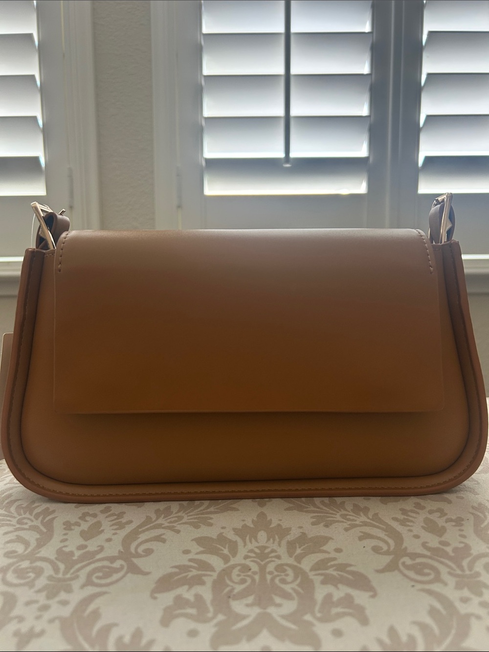 Anthropologie Saddle Shoulder Bag in Tan
